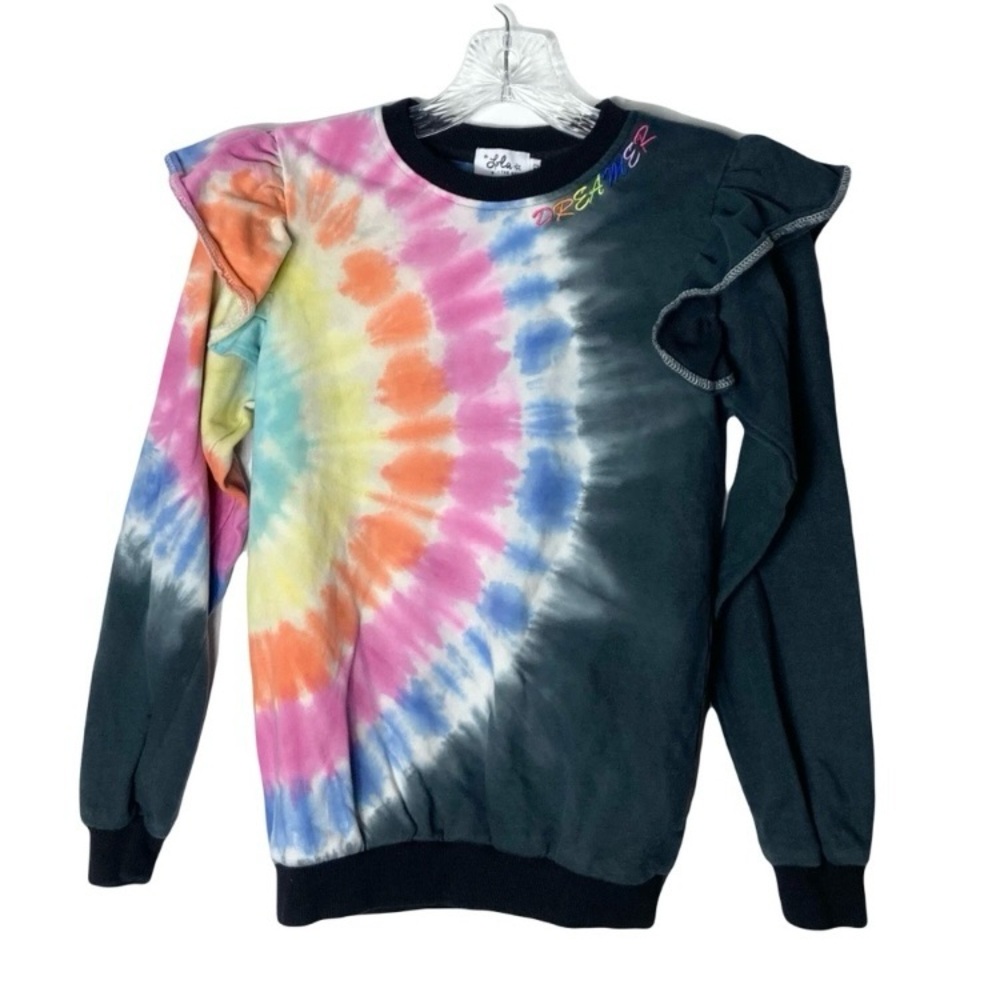 Nwot Lola + The Boys You Are Amazing Rainbow Tie Dye Sweatshirt Girls 12 Dreamer